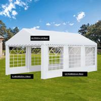 tendone  gazebo tensostruttura per feste 5x10 PVC