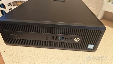 HP 800 G2 SFF 8GB SSD + HD+VGA AMD 4gb W11