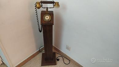 TELEFONO D'EPOCA IN LEGNO A COLONNA