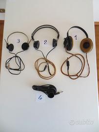 Cuffie e microfono antichi