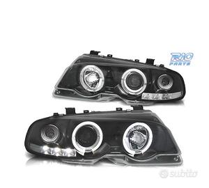 FARI BMW E46 2 PORTE 99-03 ANGEL EYES LED SFONDO N