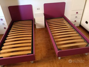 Due letti cameretta  con rete