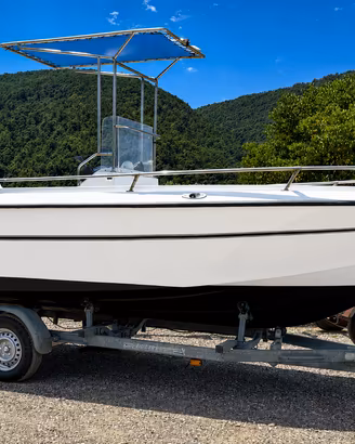 Barca fuoribordo open pesca famiglia suzuki 140 4T