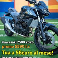 Kawasaki Z 500 tua a 56 euro al mese