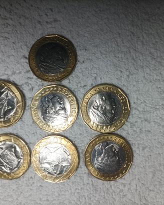 07 monete bimetalliche da lire 1000