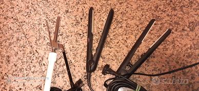 Set piastre per capelli + ferro arricciacapelli –