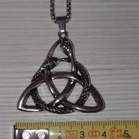 Collana Amuleto Celtico Triquetra Serpenti 