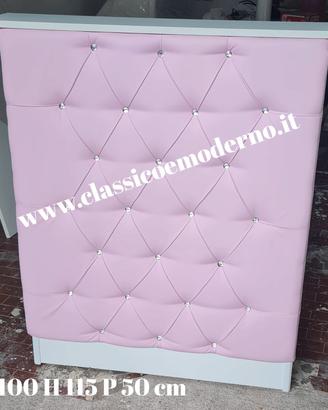 bancone reception rosa confetto con spedizione