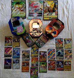 Mega lotto carte Pokemon (800+carte) + 5 Tin