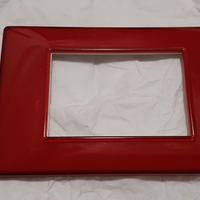 Placche Vimar plana 3 moduli colore Reflex rubino