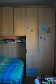 Camera letto con armadio a ponte