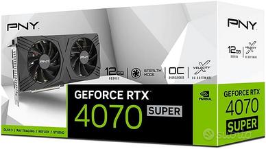 PNY GeForce RTX 4070 SUPER 12GB Verto OC NUOVA