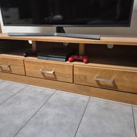 MOBILE TV STILE MINIMAL/INDUSTRIAL VERO LEGNO 