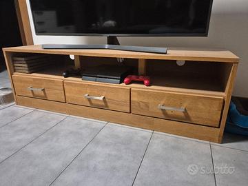 MOBILE TV STILE MINIMAL/INDUSTRIAL VERO LEGNO 