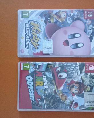 Super Mario Odyssey e Kirby Star Allies Nintendo 
