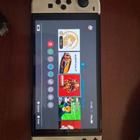 Nintendo switch OLED  con 10 giochi e custodia 