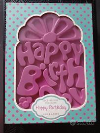 stampo in silicone Pavoni per torta di compleanno