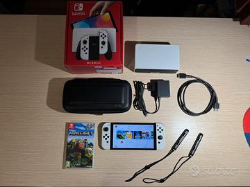 Nintendo Switch Oled + Minecraft + accessori