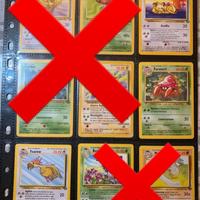 Lotto 11 carte pokemon set jungle