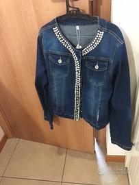 Giubbino jeans taglia L nuovo con etichetta