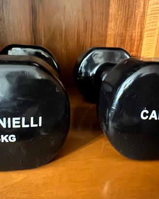 Set 12 kg Palestra con 2 Manubri da 6 kg Carnielli