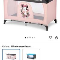 Lettino da campeggio Minnie+materasso+seggiolone