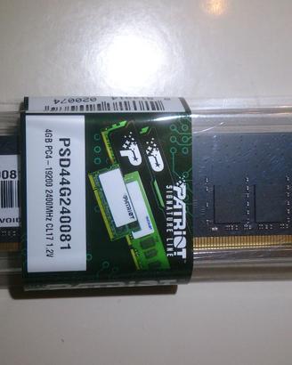 Ram pc desktop DDR$ 2400 MHz 4GB, nuove