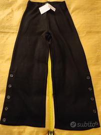 Pantalone donna palazzo taglia S nero Calliope 