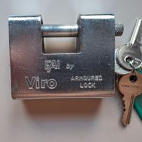 Lucchetto corazzato a una bocca "FAI by VIRO" mm.8