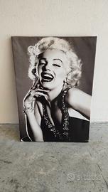 Quadro Marilyn Monroe in bianco e nero