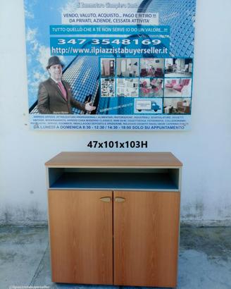 mobiletto archivio ciliegio con ante