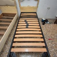 Letto singolo completo con testiera  e rete