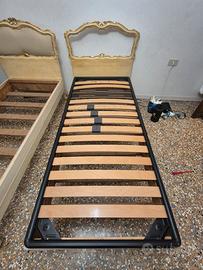 Letto singolo completo con testiera  e rete