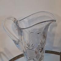 Caraffa acqua vintage in cristallo di Bohemia RCR