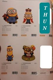 THUN ,NOVITA MINIONS 4 PEZZI , EDIZIONE LIMITATA 
