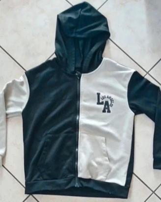 Felpa Ragazzo Shein Tg.11-12 anni Bianco Nera 