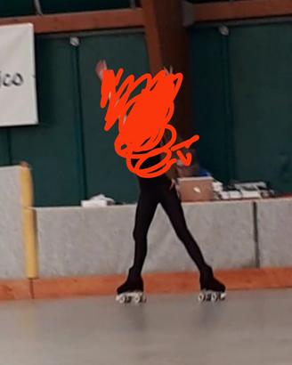 tuta intera nero/arancio 