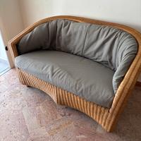 Divano due posti midollino