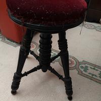 antico Sgabello da pionoforte 