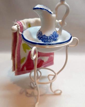 Casa Bambole Lavabo Lavatoio Con Brocca E Catino