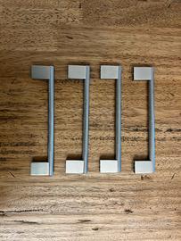 Maniglie in acciaio zigrinato