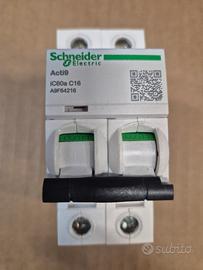 magnetotermico 2 poli 16 A schneider