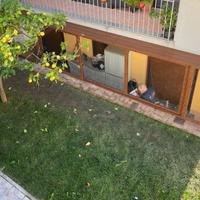 Veranda in alluminio effetto legno. 