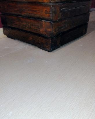 vaso in legno