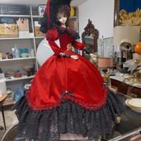 Bambola carillon ombrello vintage 