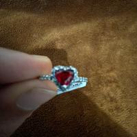 Anello Pandora Cuore Rosso