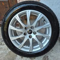 cerchi in lega 17" Audi A4 completi gomme pirelli