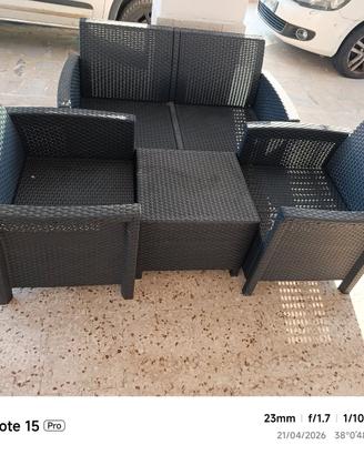 Salottino in rattan
