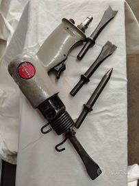 Scalpellatore Pneumatico Aria Compr. + 4 inserti