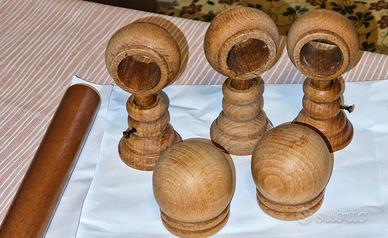 Bastone in legno per tenda